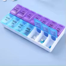 Weekly Portable Pill Cases Box